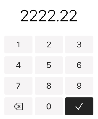 number-pad-view - With Confirm Action preview