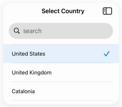 selector-view - Basic Usage preview